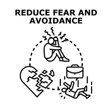 Reducing fear and avoidance managing mental health problems Illustration