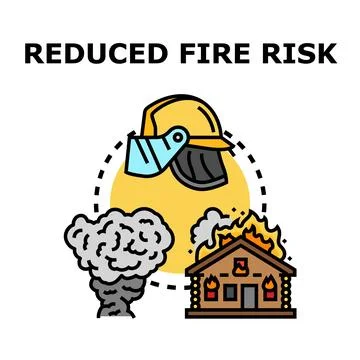 Reducing fire risk and practicing safety measures Stock Illustration