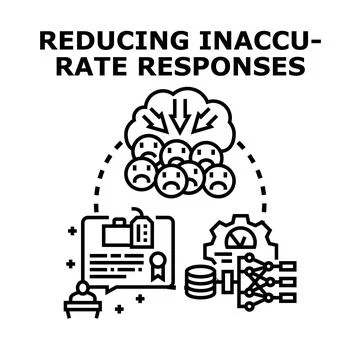 Reducing inaccurate responses and improving data quality Illustrazione stock