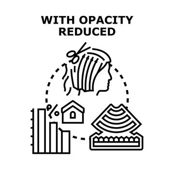 Reducing opacity information system vector concept 스톡 일러스트