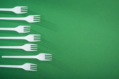 Reducing the use of plastic tableware Stock Photos