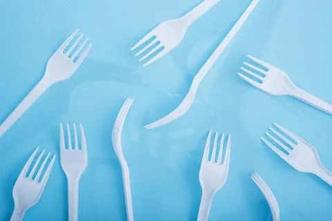 Reducing the use of plastic tableware Stock Photos