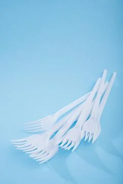 Reducing the use of plastic tableware Stock Photos