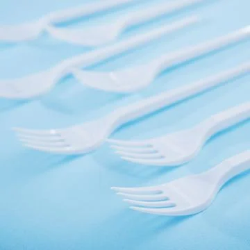 Reducing the use of plastic tableware Stock Photos