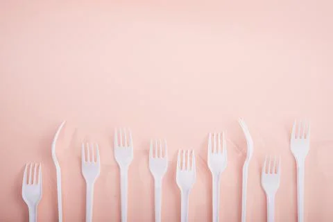 Reducing the use of plastic tableware Stock Photos