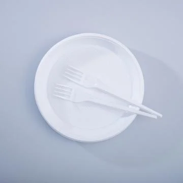 Reducing the use of plastic tableware Stock Photos