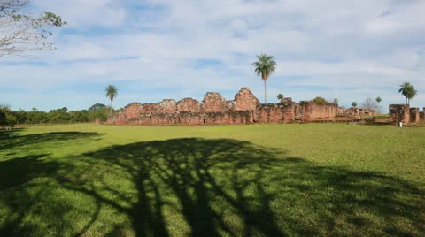 The Reduction  La Santísima Trinidad de Paraná in Paraguay Vídeo Stock 24760329