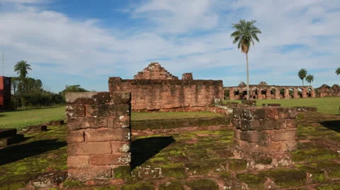The Reduction  La Santísima Trinidad de Paraná in Paraguay Vídeo Stock 24760369