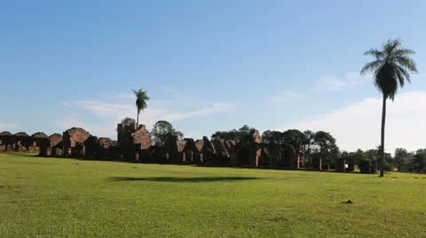 The Reduction  La Santísima Trinidad de Paraná in Paraguay Vídeo Stock 24760554