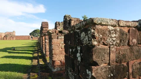 The Reduction  La Santísima Trinidad de Paraná in Paraguay Vídeo Stock 24760606