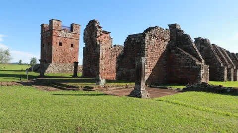 The Reduction  La Santísima Trinidad de Paraná in Paraguay Vídeo Stock 24760704