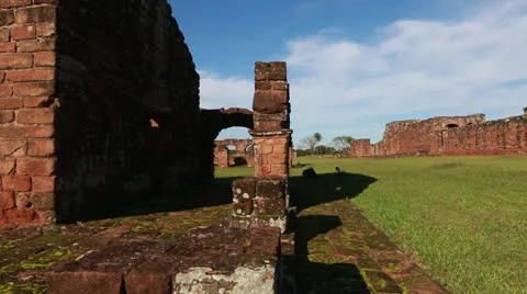 The Reduction  La Santísima Trinidad de Paraná in Paraguay Vídeo Stock 24760877