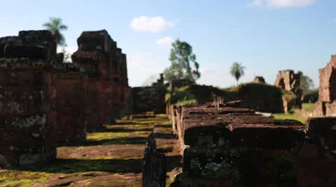 The Reduction  La Santísima Trinidad de Paraná in Paraguay Vídeo Stock 24760878
