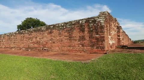 The Reduction  La Santísima Trinidad de Paraná in Paraguay Vídeo Stock 24760889