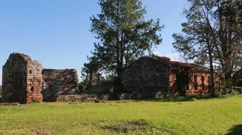 The Reduction  La Santísima Trinidad de Paraná in Paraguay Vídeo Stock 24761156