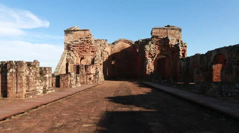 The Reduction  La Santísima Trinidad de Paraná in Paraguay Vídeo Stock 24761242