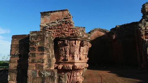 The Reduction  La Santísima Trinidad de Paraná in Paraguay Vídeo Stock 24761609