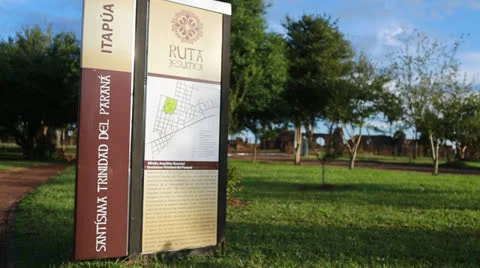 The Reduction  La Santísima Trinidad de Paraná in Paraguay Vídeo Stock 24761863