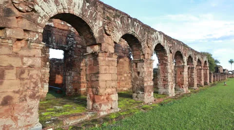 The Reduction  La Santísima Trinidad de Paraná in Paraguay Vídeo Stock 24761938