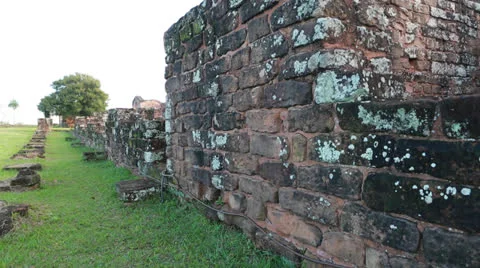 The Reduction  La Santísima Trinidad de Paraná in Paraguay Vídeo Stock 24762063