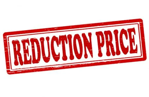 Reduction price Illustrazione stock