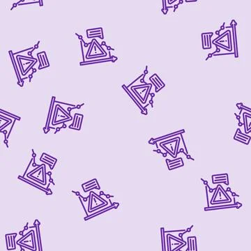 Reduction risk line vector seamless pattern Illustration