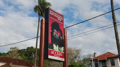 The Reduction San Ignacio Miní, Misiones in Argentina Vídeos de archivo 24752786