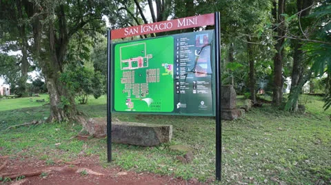 The Reduction San Ignacio Miní, Misiones in Argentina Vídeos de archivo 24752795