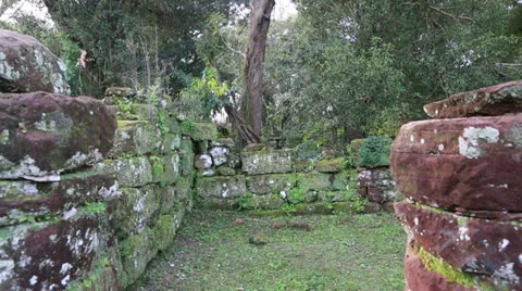 The Reduction San Ignacio Miní, Misiones in Argentina Vídeos de archivo 24752896