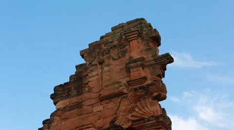 The Reduction San Ignacio Miní, Misiones in Argentina Vídeos de archivo 24752939