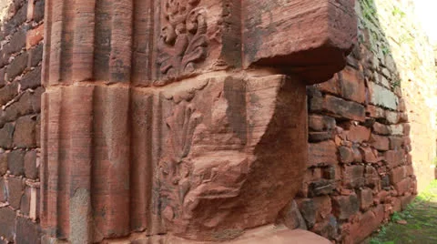 The Reduction San Ignacio Miní, Misiones in Argentina Vídeos de archivo 24753034