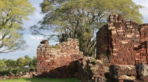 The Reduction San Ignacio Miní, Misiones in Argentina Vídeo Stock 24753039