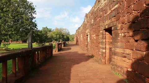 The Reduction San Ignacio Miní, Misiones in Argentina Vídeo Stock 24753044