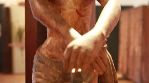 The reduction  Santa Maria de Fe in Paraguay Vídeo Stock 24751269