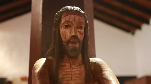 The reduction  Santa Maria de Fe in Paraguay Vídeo Stock 24751291