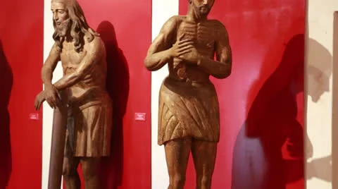 The reduction  Santa Maria de Fe in Paraguay Vídeo Stock 24751298