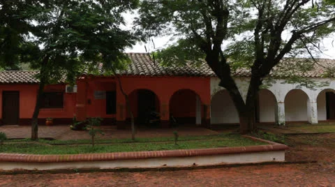 The reduction  Santa Maria de Fe in Paraguay Vídeo Stock 24751541