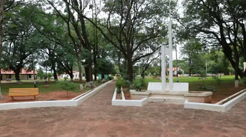 The reduction  Santa Maria de Fe in Paraguay Vídeo Stock 24751755