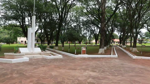 The reduction  Santa Maria de Fe in Paraguay Vídeo Stock 24751759