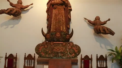 The reduction  Santa Maria de Fe in Paraguay Vídeo Stock 24751862