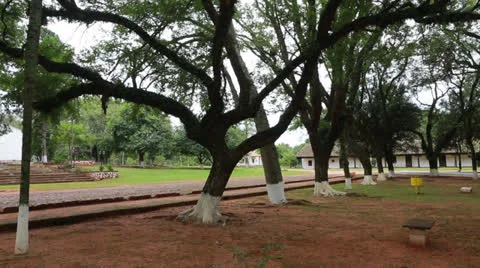 The reduction  Santa Maria de Fe in Paraguay Vídeo Stock 24751885