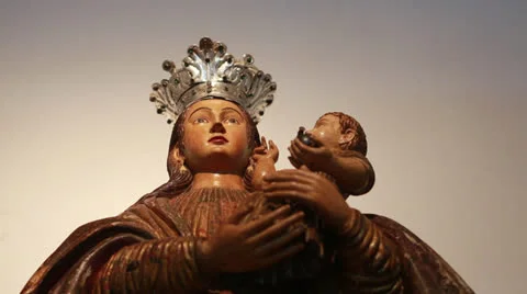 The reduction  Santa Maria de Fe in Paraguay Vídeo Stock 24751987