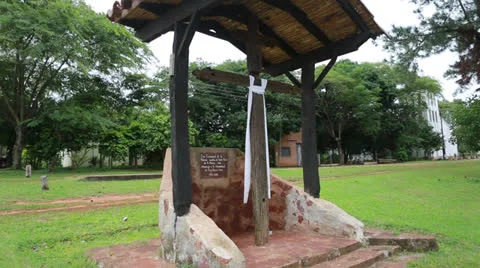 The reduction  Santa Maria de Fe in Paraguay Vídeo Stock 24752091