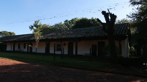 The reduction  Santa Maria de Fe in Paraguay Vídeo Stock 24753312