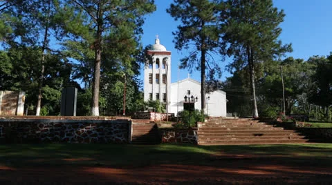 The reduction  Santa Maria de Fe in Paraguay Vídeo Stock 24753315