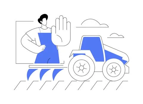 Reduction of tillage abstract concept vector illustration. イラスト素材