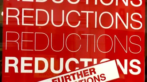 Reductions Stock Footage 11019597