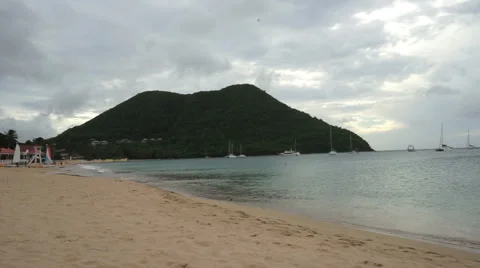 Reduit Beach, St. Lucia 動画素材 46941203