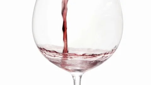 Redwineglass slow Stock Footage 94334109