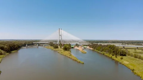 Redzinski Bridge in Wrocław Stock-Footage 90599397